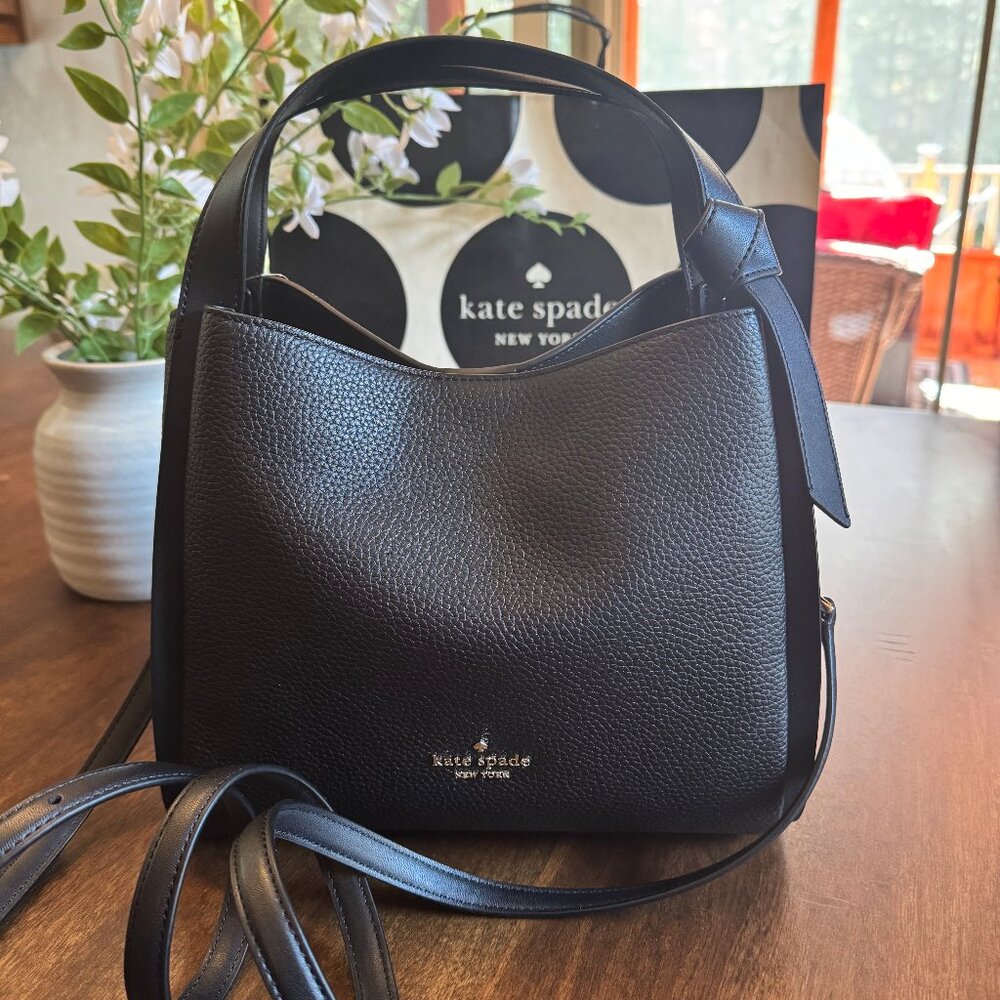 Kate Spade Knott Convertible Carryall Medium Crossbody Tote Leather Purse NWT